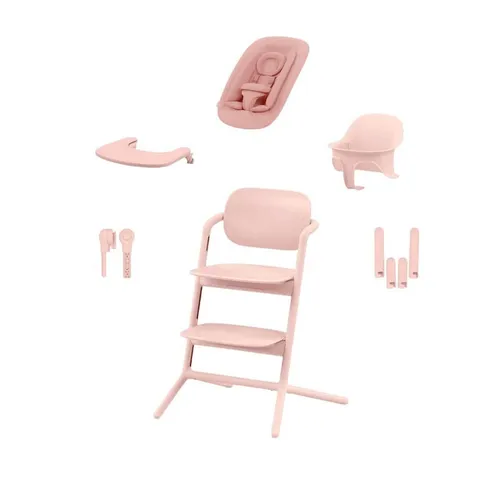 Cybex Lemo 4in1 Hochstuhl Set rosa - Hochstuhl in Pearl Pink, vielseitig einsetzbar mit 4 Funktionen, ideal für wachsende Kinder und stilvolles Zuhause.