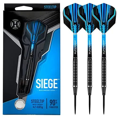 Harrows siege dartpfeile aus 90 % wolfram, stahlspitze, 23 st?ck