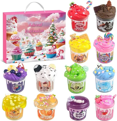 DIY Schleim Adventskalender 2024 für Kinder