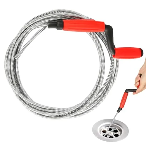 Rohrreinigungsspirale Abflussreiniger 5m x 6mm Spirale Abfluss Rohrreinigung Universal Spirale Abflussspirale Rohrreiniger Spirale für Hartnäckige Verstopfungen