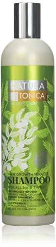 Natura Estonica bio Hair Growth Miracle Shampoo 400 ml - Bio Shampoo zur Stimulierung des Haarwachstums, für gesunde und kräftige Haare, ideal für alle Haartypen.