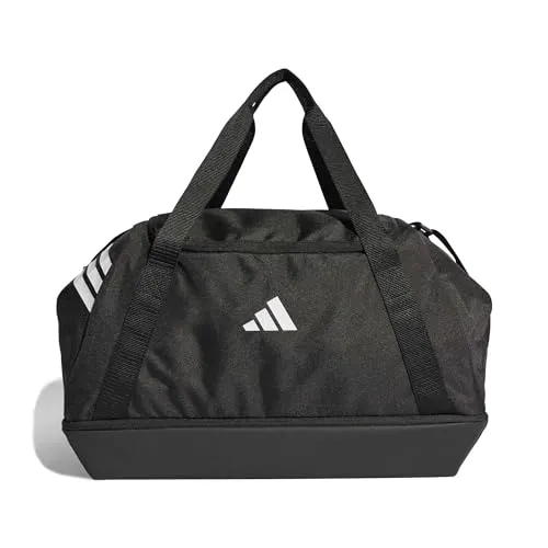adidas Unisex TIRO Duffle Bag MEDIUM - Praktischer Seesack mit 51,57 l Volumen, ideal für Sport und Reisen. Robustes, recyceltes Polyester und ein separates Fach für Schuhe oder Wäsche.