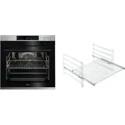 AEG BFH79282V3 Dampfgarer, 70 l, Schwarz/Silber