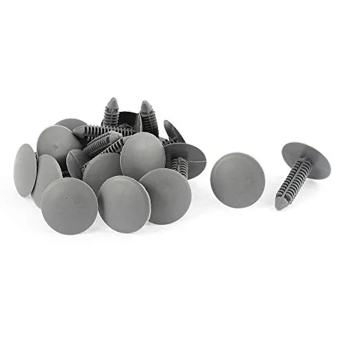 uxcell 20 STK.Dachhimmel Auskleidung Befestigung - Graue Kunststoff Niet Schnalle