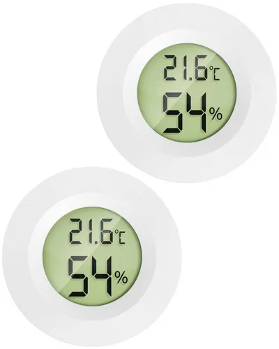MAVORI Raumthermometer digitaler Hygrometer mit Thermometer für innen, 3er & 6er Set, 2-tlg., Temperatur & Luftfeuchtigkeit mit sehr präzisen Messwerten