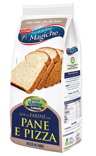 Lo Conte Mehlmischung ideal für Brot und Pizza Glutenfrei Packung mit 500g