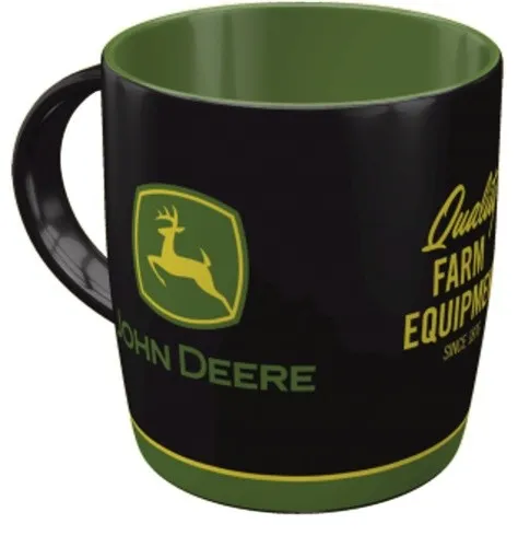 Nostalgic-Art Kaffeetasse John Deere Logo Black in grün von Nostalgic-Art