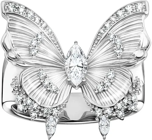 THOMAS SABO Fingerring Butterfly Paradise Cocktail-Ring in silber von THOMAS SABO