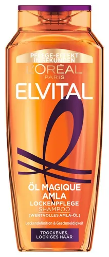 L'ORÉAL PARIS Elvital ÖL Magique Amla Shampoo 6-tlg. - Shampoo für lockiges Haar, nährt mit Amla Öl für definierte Locken und gesunde Sprungkraft. Ideal für trockene Haare, 1800 ml Gesamtmenge.