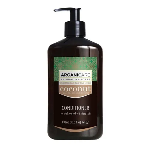 Arganicare - Spülung für stumpfes, sehr trockenes und krauses Haar – Argan und Kokosnuss - Conditioner & Haarmasken, intensiv feuchtigkeitsspendend mit Argan- und Kokosnussöl für gesundes, glänzendes Haar und reparierte Haarschäden.