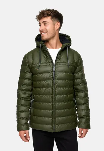 Indicode Steppjacke Herren INAmiso in Daunen-Optik – Winterjacke in Grün (XXXL) - Stylische Steppjacke für Herren in trendiger Daunen-Optik. Pflegeleicht und ideal für kühle Tage. Mit Kapuze und Reißverschluss – perfekt für den Alltag.