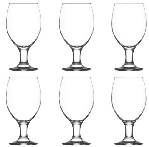 EuroDiscount Biergläser Biertulpe Pilsgläser Trinkgläser mit Stiel 330 ml 6 Stück Set