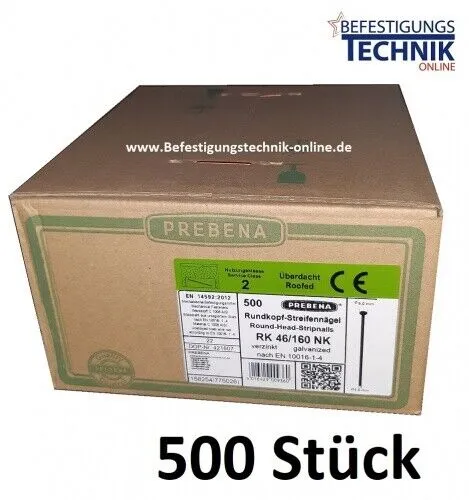 20° Streifennägel 4,6x160mm glatt verzinkt von Prebena
