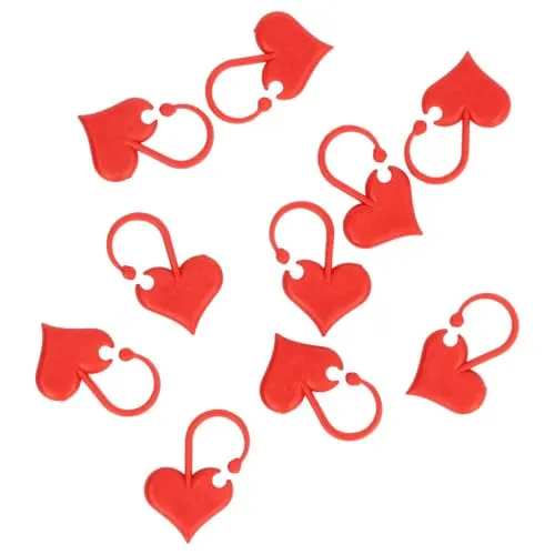 Addi Love Maschenmarkierer - 6 Stück in Rot