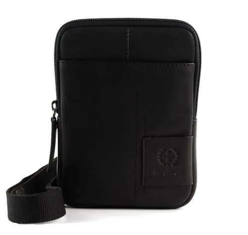 Strellson Herren Schultertasche Hyde Park Brian - Herren-Schultertaschen aus hochwertigem Leder, elegant und modern, ideal für den täglichen Gebrauch. Maße: 15 x 19 x 2,5 cm.