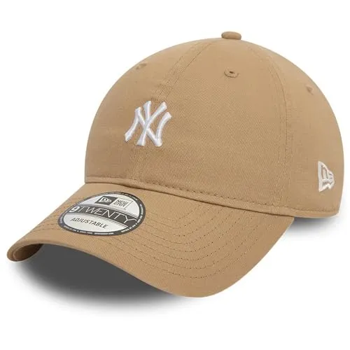 New Era 9Twenty Cap - MINI LOGO New York Yankees Camel - Stylische Baseballcap für Unisex Erwachsene, aus 100% Baumwolle, ideal für den Sommer. Perfekt für Freizeitaktivitäten und sportliche Looks.