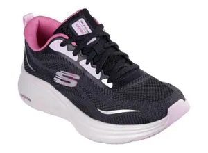Skechers Damen Vapor Foam Sneaker, Schwarz, 41 EU - Damen-Sneaker aus Funktionsstrick mit flexibler Traktionslaufsohle, ideal für Komfort und Style im Alltag. Absatzhöhe: 3,2 cm.