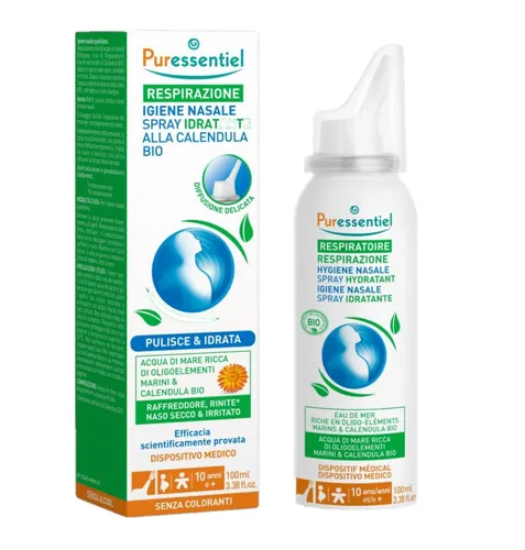 Respirazione Spray Nasale Idratante Alla Calendula Puressentiel 100ml