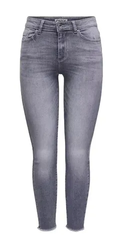ONLY Skinny-fit-Jeans M/32 - Stylische Skinny-fit-Jeans in medium grey denim, aus 92% Baumwolle für hohen Tragekomfort und optimale Passform, ideal für trendbewusste Outfits.