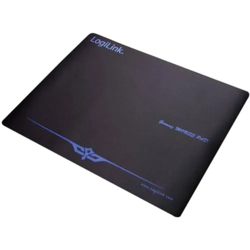 LogiLink ID0017 - Profi XXL Mauspad (300 x 400 x 3mm) für Gaming und Grafikdesign mit stark haftender Unterseite für optimalen Halt, Aluminium, Schwarz