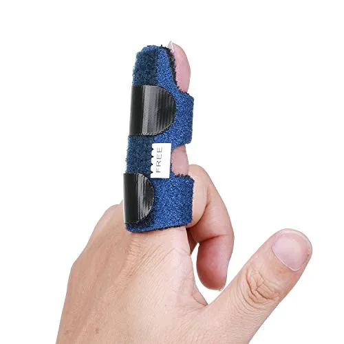 Fingerorthese Verstellbar Finger-Schiene für Finger Frakturen Brace,Finger Splint für Tendon Release Fixierung Der Finger,Fingerschiene mit Aluminium Unterstützung für Schmerzlinderung Beheben