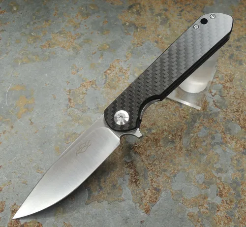 GANZO FH41CF TACKLE Messer Folder D2 Stahl 60HRC Kohlefasergriff Kugellager