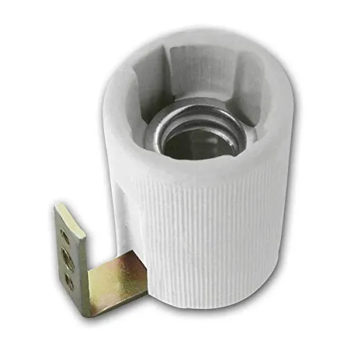 world-trading-net - E14 Lampenfassungen aus Keramik mit 90° Befestigungsbügel, zum direkten Anschrauben an Oberfläche