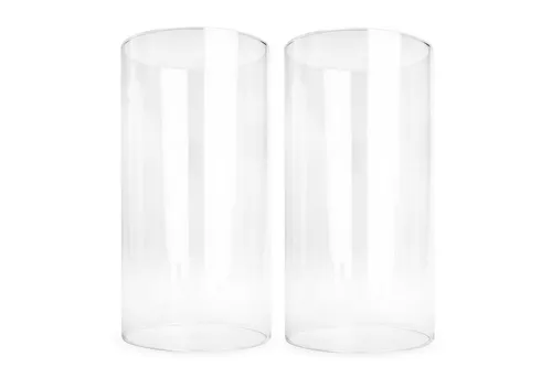 Sendez Windlicht 2 x Glaszylinder ohne Boden H:20cm Ø10cm Windgläser (2 St)