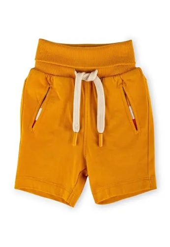 Sigikid Baby - Jungen Kurze Hose Sommer Shorts Bio-Baumwolle Bermudas, Senfgelb, 86 EU