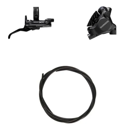 SHIMANO DEORE XT BL-M8200/BR-MT805 Hydraulische Scheibenbremse - Die SHIMANO DEORE XT BL-M8200/BR-MT805 ist eine leistungsstarke hydraulische Scheibenbremse für Mountainbikes und Trekkingräder. Sie bietet präzise Dosierbarkeit und hohe Bremskraft für sportliche Einsätze.