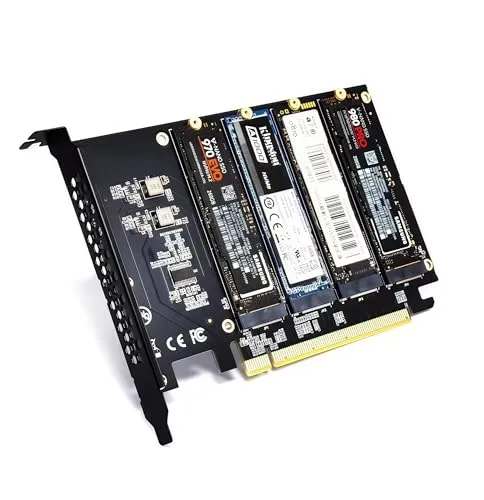 ADWITS Quad NVMe SSD PCIe 5.0 Adapter