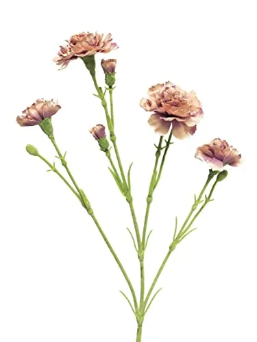 artplants.de Kunstblume Nelke AHONG, lila-rosa, 60 cm - Künstlicher Blumenzweig