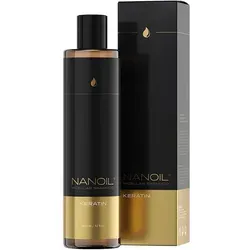NANOIL Keratin Micellar Haarshampoo 300 ml - Regenerierendes Mizellen-Shampoo für geschädigtes Haar, angereichert mit flüssigem Keratin und Rizinusöl, reinigt und nährt intensiv.