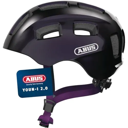 ABUS Kid's Youn-I 2.0 Radhelm - Schwarz, Größe 48-54 cm - Fahrradhelm für Kinder in Schwarz; Größe 48-54 cm - S; mit integriertem Rücklicht für mehr Sicherheit im Straßenverkehr. Entdecken Sie weitere ABUS Produkte bei Bergfreunde.de!