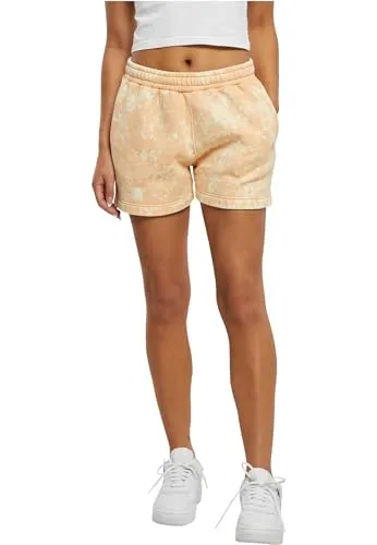Urban Classics Damen Shorts Ladies Towel Washed Sweat Shorts paleorange M