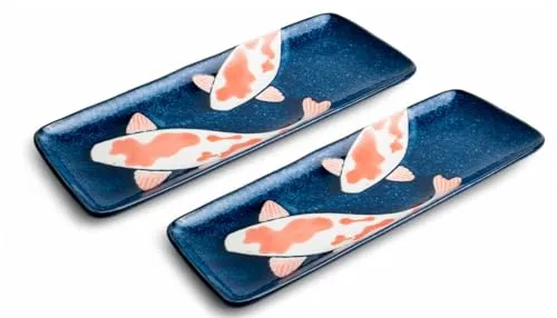 Koi-Bowls ASIATICA | Ramen Bowl Porzellan-Schalen, 2er Set - Hochwertige Ramen-Bowls aus traditionellem japanischem Porzellan, ideal für Reis, Nudeln und Suppen. Zeitloses Design bringt asiatische Eleganz in Ihre Küche.