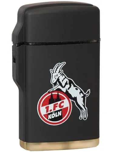 1. FC Köln Feuerzeug Rubber Laser Logo schwarz von 1. FC Köln