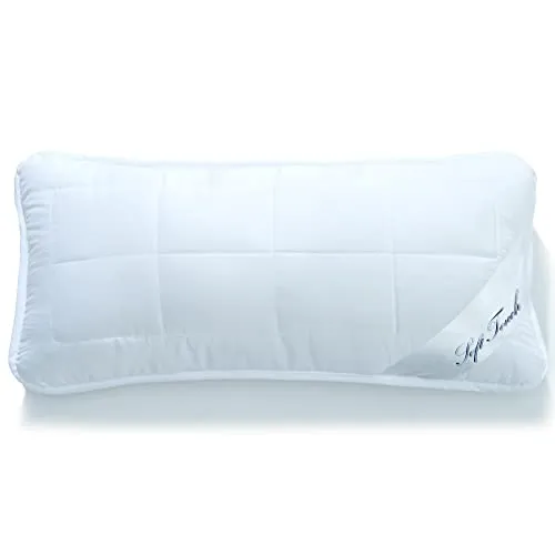 aqua-textil Kopfkissen 50 x 80 cm Reißverschluss Nackenkissen 760g klimaregulierend Oeko-TEX