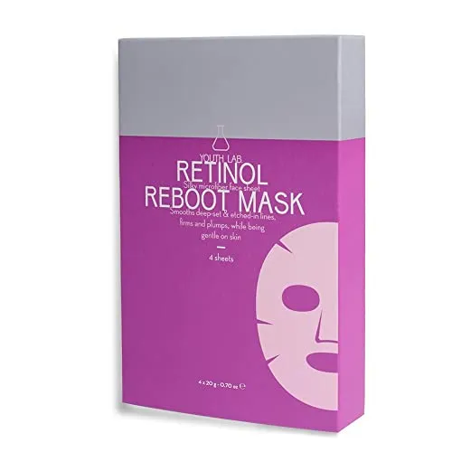 Youth Lab Retinol Reboot Maske, 4 Stück