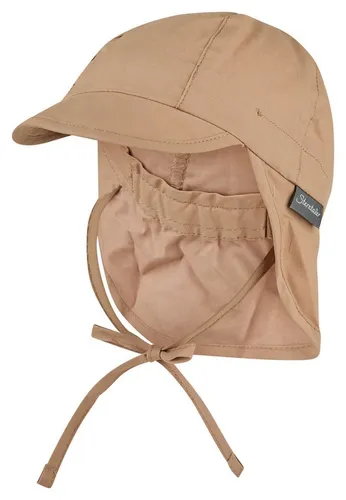 Sterntaler® Schirmmütze UV-Schutz 50+ Schirmmütze mit Nackenschutz uni (1-St) Mütze mit Nackenschutz aus UV-Popeline (Bio) unifarben