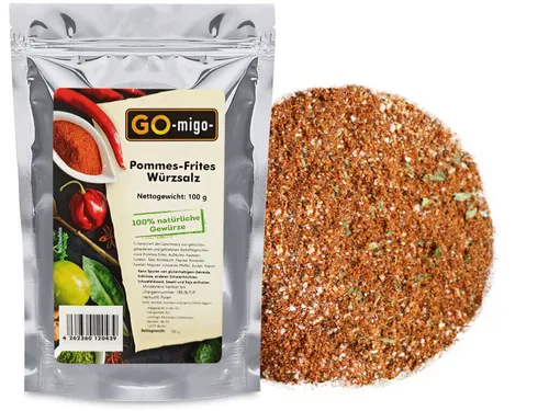 100g Pommes-Frites Würzsalz Premium TOP Qualität 0,1kg GOmigo