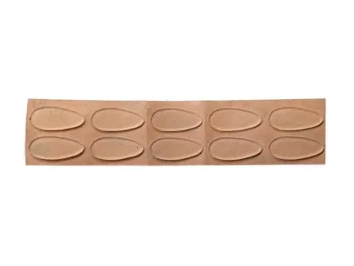 optiker-dietrich.de Brillenpads zum Aufkleben, Tropfen, 17 mm, Transparent, 5 Paar, Selbstklebende Nasenpads