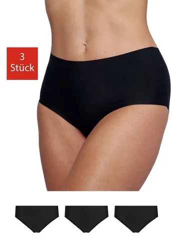 SNOCKS Hipster High Waist Panties Seamless (3-St., 3 Stück) ohne Nähte, unsichtbar unter deiner Kleidung