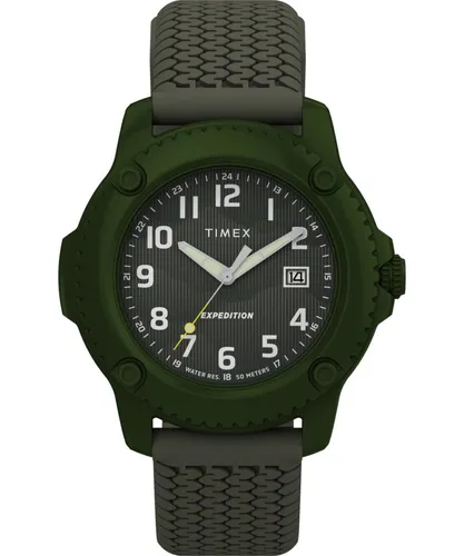 Timex Quarzuhr TIMBERLINE TW4B34700AJ, Armbanduhr, Herrenuhr, Silikonarmband, Datum, Leuchtzeiger