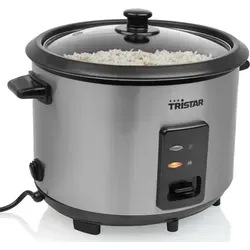 Tristar Reiskocher RK-6148 – 1,8 L Edelstahl mit Glasdeckel in schwarz von Tristar