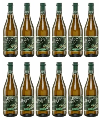 Dolce Frasca Rosso Caldirola 12x0,75l |Lieblicher Rotwein aus Italien| - Rotweine: Süßer, aromatischer Rotwein aus Italien, ideal für Desserts und leicht gekühlt genießbar. 12 Flaschen à 750ml mit nur 5,5% Vol.