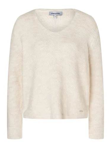 MORE&MORE Rundhalspullover V-Ausschnitt bunt Größe 44 von MORE&MORE