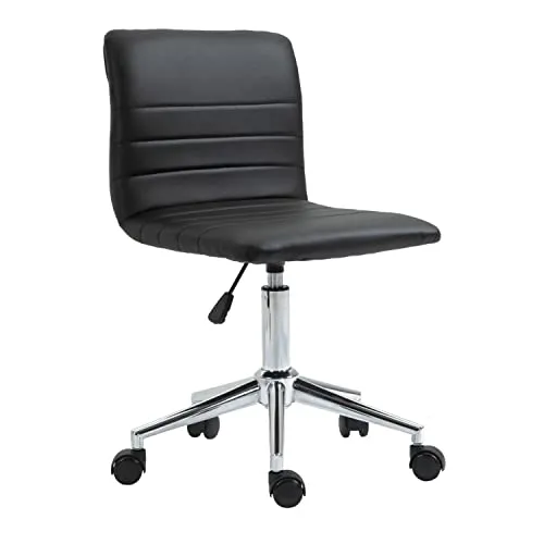 SVITA Linus Kinder Drehstuhl - Höhenverstellbarer Schreibtischstuhl - Bürostühle: Bequemer, höhenverstellbarer Drehstuhl ohne Armlehnen für Kinder, ideal zum Lernen. Mit Kunstlederbezug und platzsparendem Design für optimale Raumausnutzung.