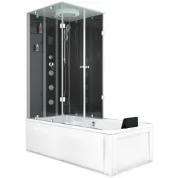 Whirlpool Dusche Kombination K05-R31-WP Duschtempel 90x180 cm