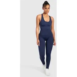 Smilodox Jumpsuit Elsie, Seamless Einteiler, Racerback, Ganzkörperanzug figurformend Sportanzug geripptes Material, Overall atmungsaktiv, Workout Yoga